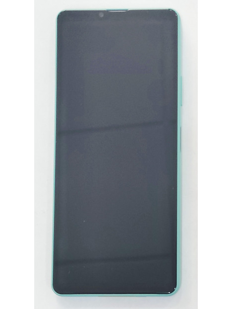 Pantalla lcd para Sony XPeria 10 IV A5047175A mas tactil negro mas marco verde Service Pack
