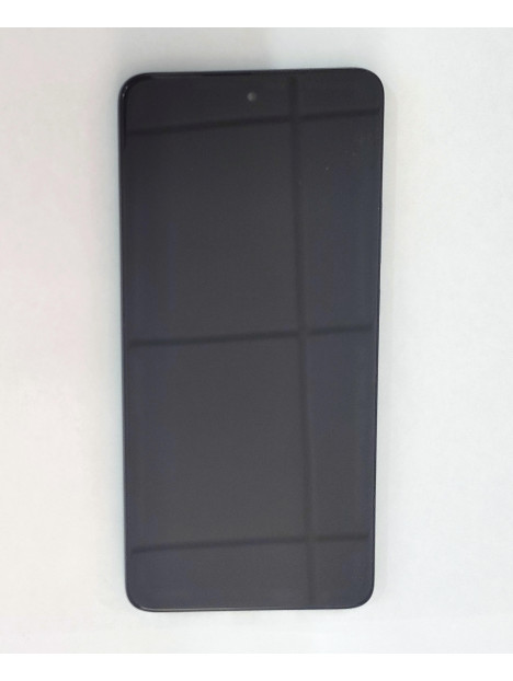 Pantalla lcd para Motorola Moto Edge 30 XT2003 5D68C20585 mas tactil negro mas marco azul claro Service Pack