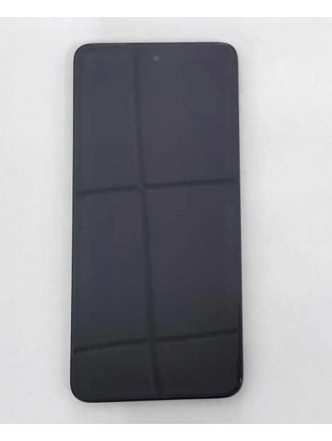 Pantalla lcd para Motorola Moto G82 XT2225 5D68C20864 mas tactil negro mas marco negro Service Pack