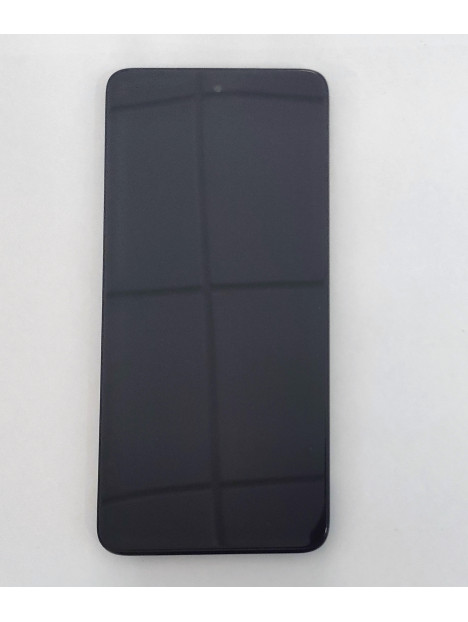 Pantalla lcd para Motorola Moto G52 XT2221 5D68C20495 mas tactil negro mas marco negro Service Pack
