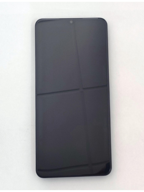 Pantalla lcd para Samsung Galaxy A02 A022 GH82-25249A GH82-25250A mas tactil negro mas marco negro Service Pack