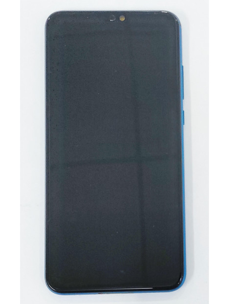 Pantalla lcd para Huawei Honor 9X Lite 02353QJT mas tactil negro mas marco azul mas bateria Service Pack
