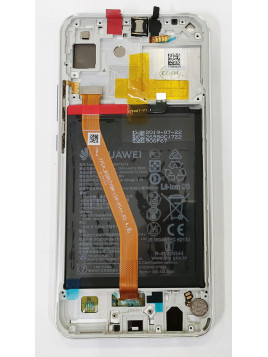 Pantalla lcd para Huawei P Smart Plus Nova 3i INE-LX1 02352BUK mas tactil negro mas marco plata mas bateria Service