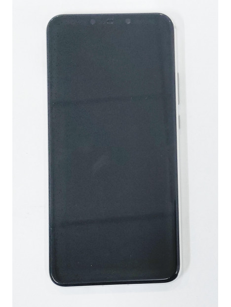 Pantalla lcd para Huawei P Smart Plus Nova 3i INE-LX1 02352BUK mas tactil negro mas marco plata mas bateria Service