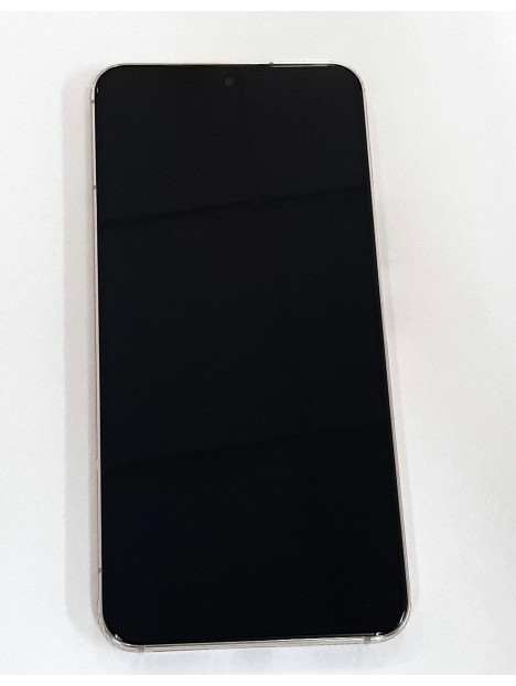 Pantalla lcd para Samsung Galaxy S22 SM-S901 GH82-27520F mas tactil negro mas marco violeta Service Pack