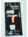 Pantalla lcd para Samsung Galaxy S22 Ultra SM-S908B GH82-27488E mas tactil negro mas marco phantom Grafito Service