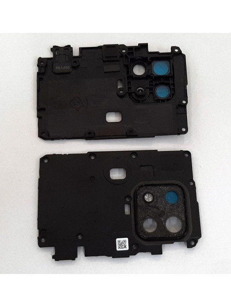 Carcasa sujecion mas cubierta camara negra para Xiaomi Poco C40 calidad premium