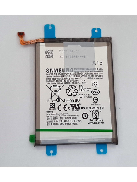 Bateria EB-BA136ABY 5000mAh para Samsung Galaxy A13 5G SM-A136 GH82-27431A Service Pack