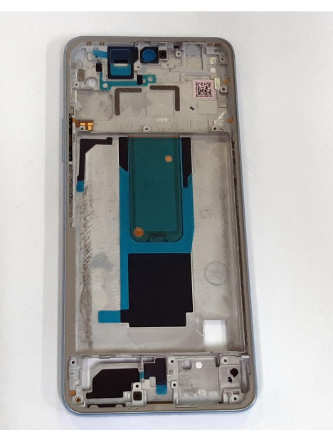 Carcasa central o marco azul claro para Xiaomi Redmi Note 11 Pro Plus 5G calidad premium