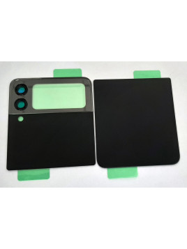 Set 2 tapa trasera o tapa bateria negra Samsung Galaxy Z Flip 3 5G F711 CSL mas cubierta camara