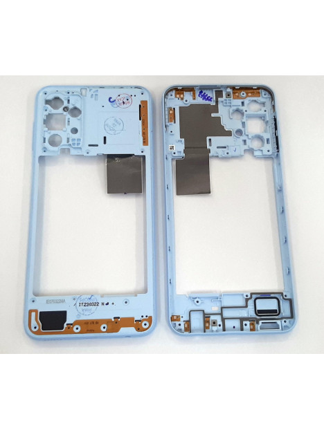 Carcasa trasera o marco azul para Samsung Galaxy A23 4G SM-A235 calidad premium