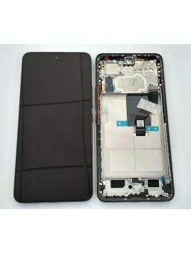 Pantalla lcd para Xiaomi MI 12 Lite 56000300L900 mas tactil negro mas marco negro Service Pack