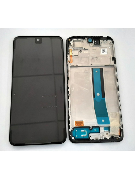 Pantalla lcd para Xiaomi Redmi Note 11 4G 5600010K7T00 mas tactil negro mas marco negro Service Pack