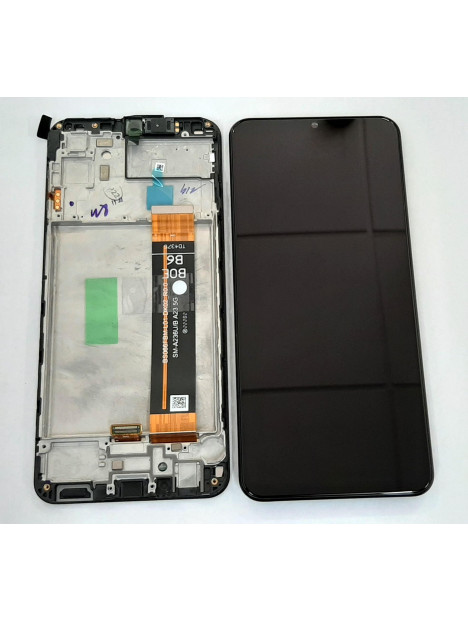 Pantalla lcd para Samsung Galaxy A23 5G SM-A236 GH82-29734A mas tactil negro mas marco negro Service Pack