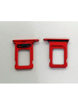 Soporte o bandeja dual sim rojo para IPhone 14 calidad premium