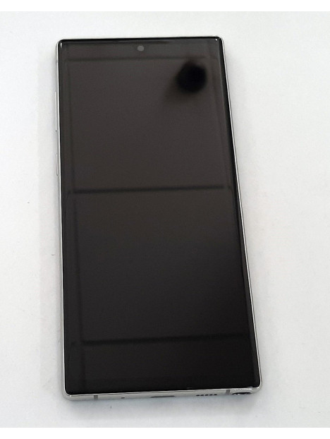 Pantalla oled 2 para Samsung Galaxy Note 10 N970 SM-N970F mas tactil negro mas marco plata compatible