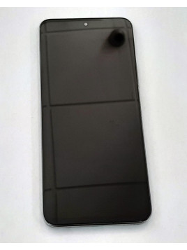 Pantalla lcd para Huawei Honor X8 Tiffany-L316 mas tactil negro mas marco plata compatible