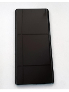 Pantalla lcd para Huawei Honor 70 FNE-AN00 mas tactil negro mas marco verde calidad premium