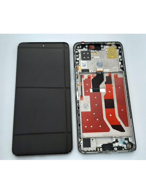 Pantalla lcd para Huawei Nova 9 SE JLN-L mas tactil negro mas marco dorado calidad premium