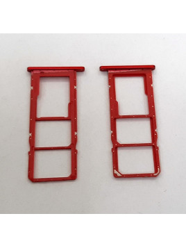 Soporte o bandeja dual sim roja para Samsung Galaxy A03 SM-A035G calidad premium