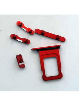 Set botones mas soporte sim rojo para IPhone 14 IPhone 14 Plus calidad premium