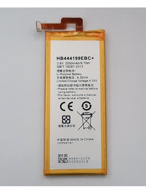 Bateria HB44199EBC+ 2550mAh para Huawei Honor 4C G play mini G650
