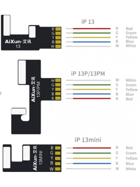 Flex Alimentación para placa de iPhone 13, 13 Pro, 13 Pro Max y 13 Mini para fuente alimentación AX-P2408