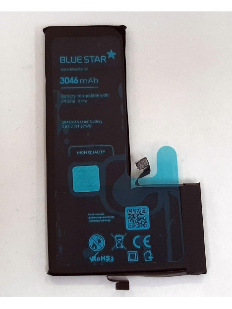 Bateria para IPhone 11 Pro A2160 A2215 A2217 3046mAh Blue Star
