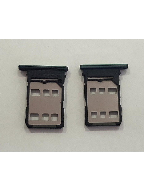 Soporte o bandeja dual sim verde para Huawei Nova Y90 calidad premium