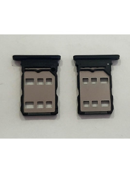 Soporte o bandeja dual sim negra para Huawei Nova Y90 calidad premium