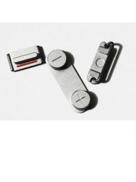 iPhone 5 Set 3 Botones Color plata premium