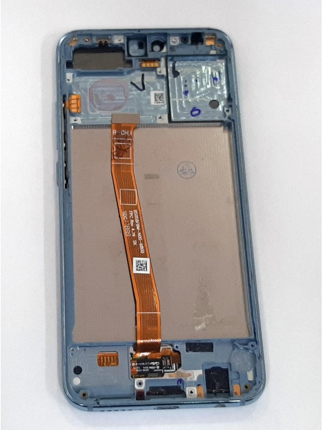 Pantalla lcd para Huawei Honor 10 COL-L29 mas tactil negro mas marco azul claro compatible