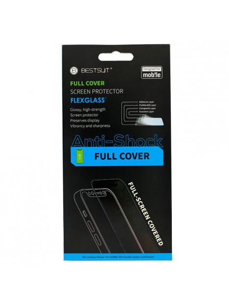 Protector hidrogel Bestsuit flexible 5D negro para IPhone X XS 11 Pro