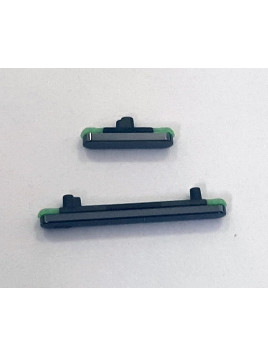 Set 2 botones negros para Google Pixel 7 calidad premium