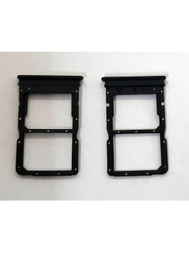 Soporte o bandeja dual sim negra para Huawei Honor X8 calidad premium