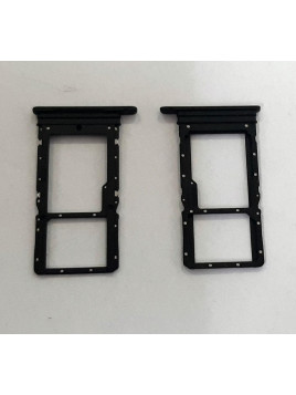 Soporte o bandeja dual sim negra para Huawei Honor X7 calidad premium