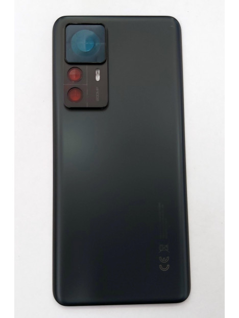 Tapa trasera o tapa bateria negra para Xiaomi MI 12T MI 12T Pro mas cubierta camara
