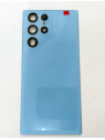 Tapa trasera o tapa bateria azul para Samsung Galaxy S22 Ultra SM-S908U mas cubierta camara