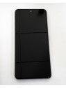 Pantalla lcd para Xiaomi Poco F4 5G 56000KL11R00 mas tactil negro mas marco plata Service Pack