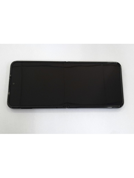 Pantalla lcd para Samsung Galaxy Z Flip 4 SM-F721 GH82-29440A mas tactil negro mas marco grafito Service Pack