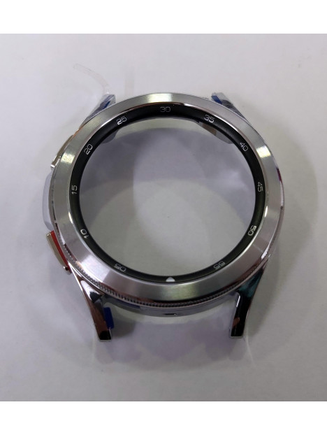 Carcasa central o marco plata para Samsung Watch 4 Classic 42mm R880 R885 calidad premium
