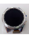 Pantalla lcd para Samsung Watch 4 Classic 42mm R880 R885 mas tactil negro mas marco plata calidad premium