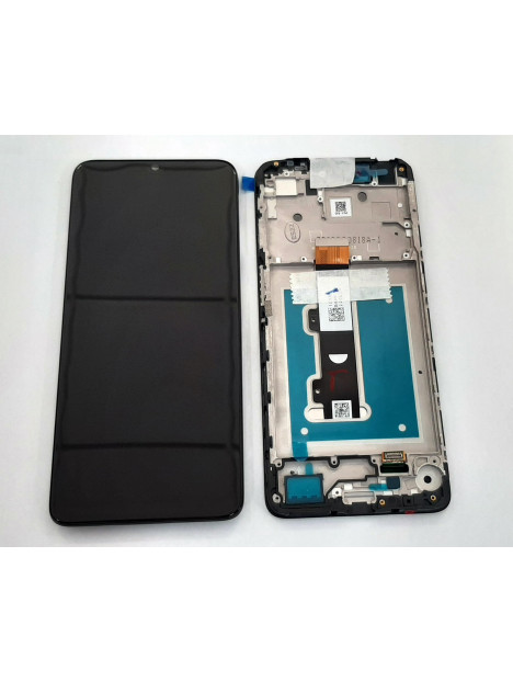 Pantalla lcd para Motorola Moto E22 5D68C21594 mas tactil negro mas marco negro Service Pack