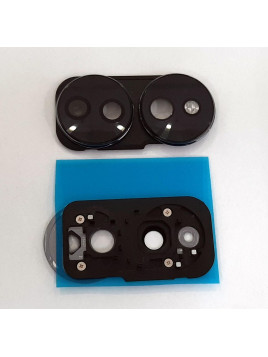 Cubierta camara negra mas cristal para Huawei Honor 70 FNE-AN00 calidad premium