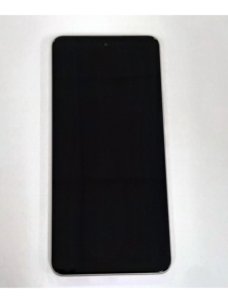 Pantalla lcd para Xiaomi MI 12 Lite 56000400L900 mas tactil negro mas marco rosa Service Pack