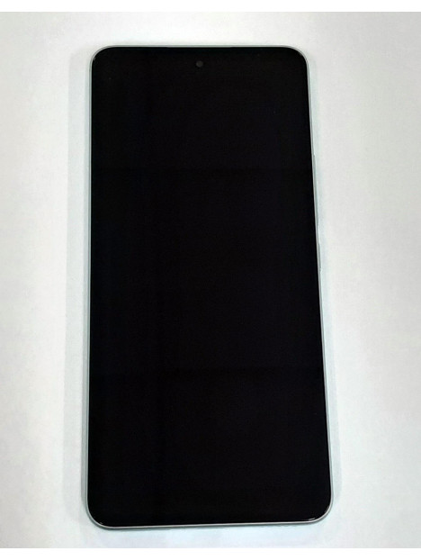 Pantalla lcd para Xiaomi MI 12 Lite 56000500L900 mas tactil negro mas marco verde Service Pack