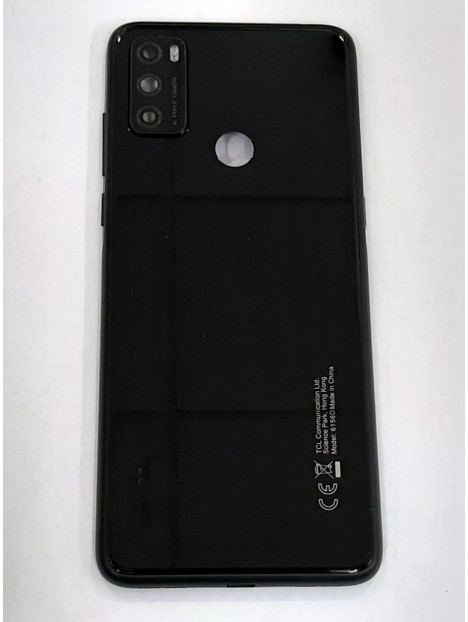 Carcasa trasera o tapa trasera negra para TCL 20Y mas cubierta camara