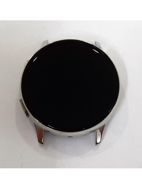 Pantalla lcd para Samsung Watch Active 2 R830 R835 mas tactil negro mas marco plata calidad premium