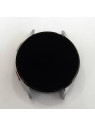 Pantalla lcd para Samsung Galaxy Watch 4 44mm R870 R875 mas tactil negro mas marco plata calidad premium