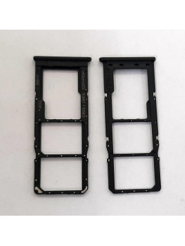 Soporte o bandeja dual sim negra para Samsung Galaxy A12 Nacho 2021 SM-A127F/DS calidad premium